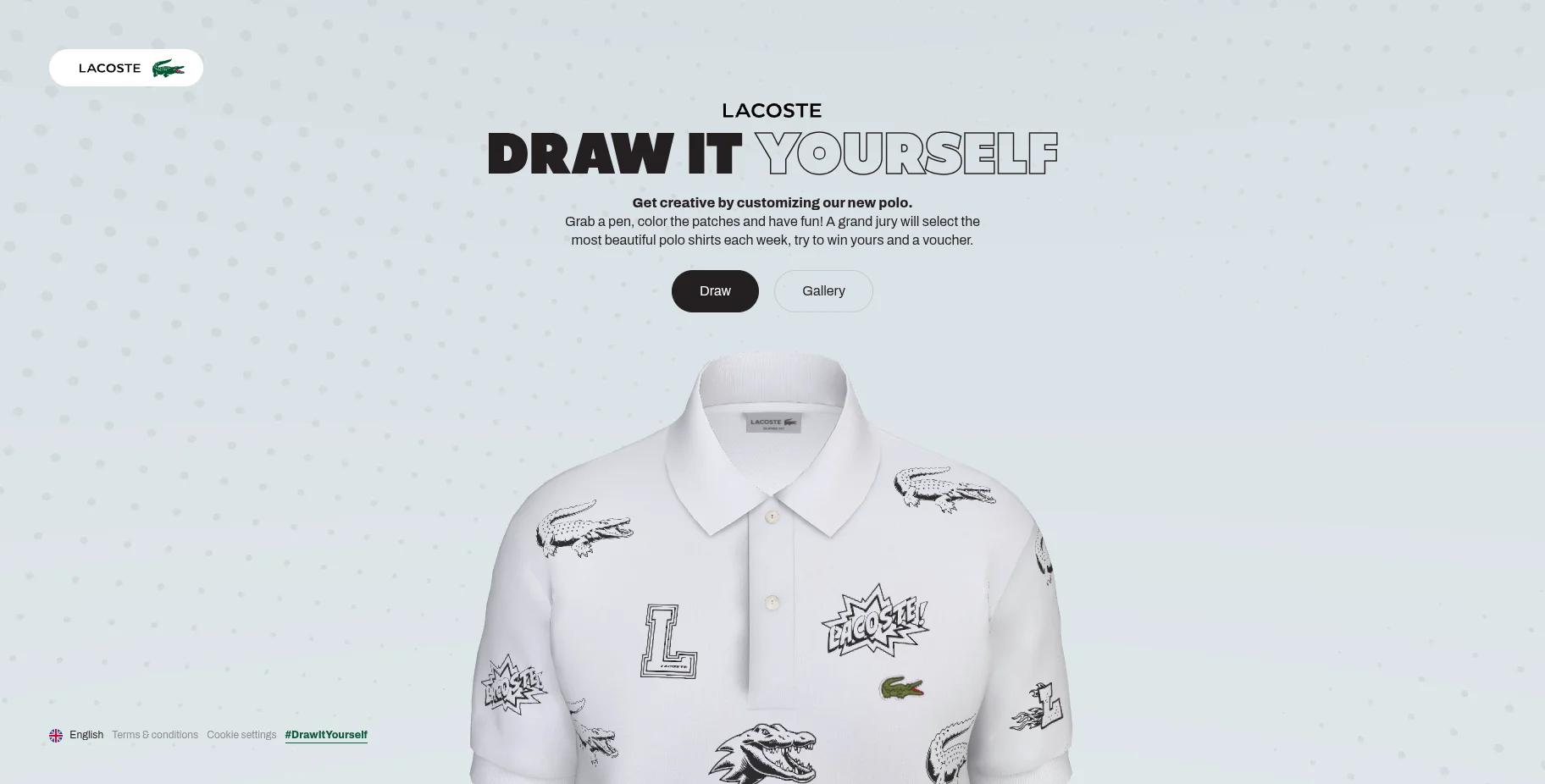 Lacoste Draw It Yourself project screenshot